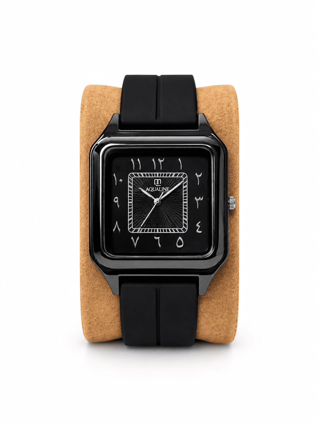 Aqualine Silicon Strap Square Watch With Magnetic Lock