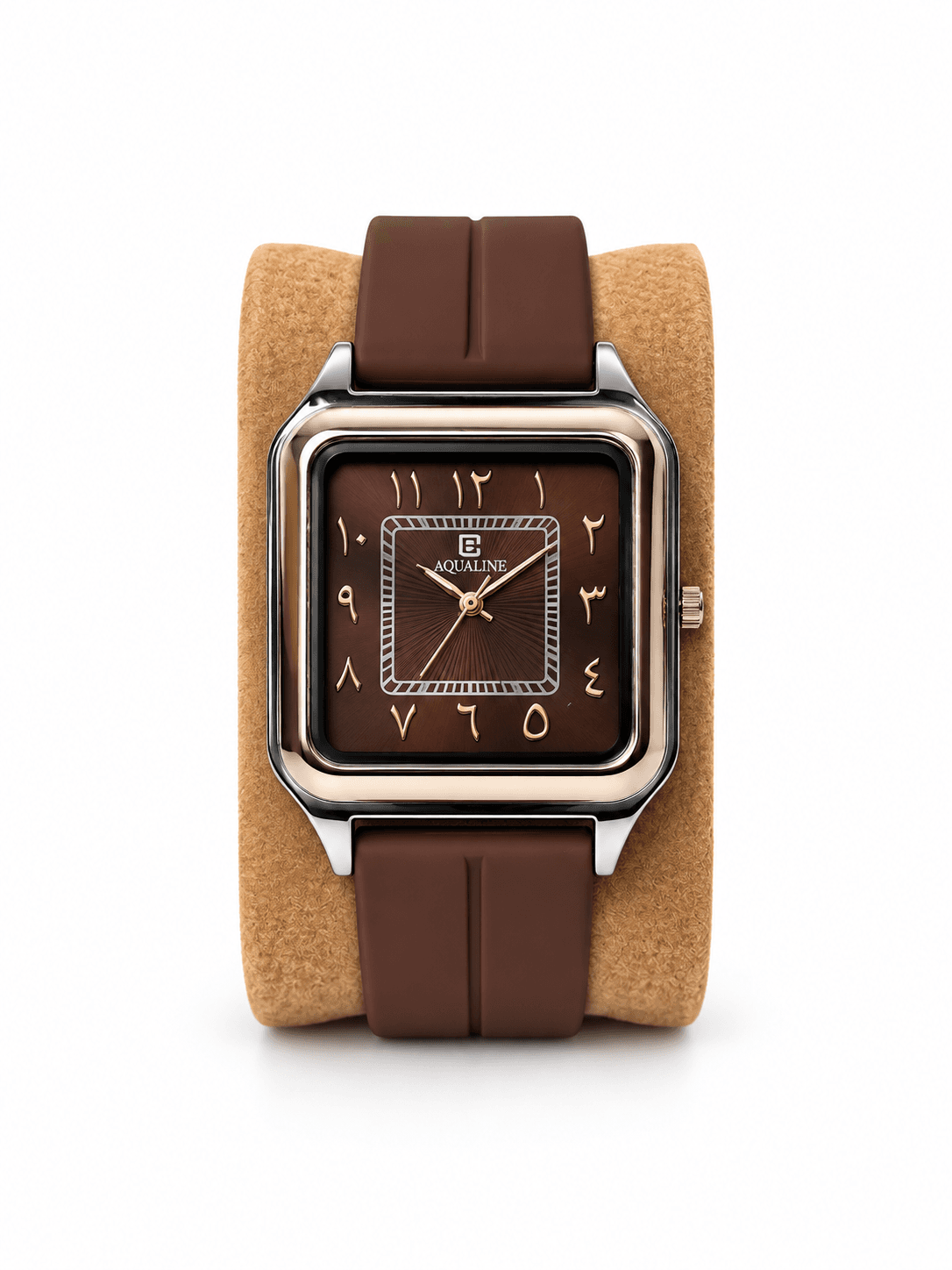 Aqualine Silicon Strap Square Watch With Magnetic Lock