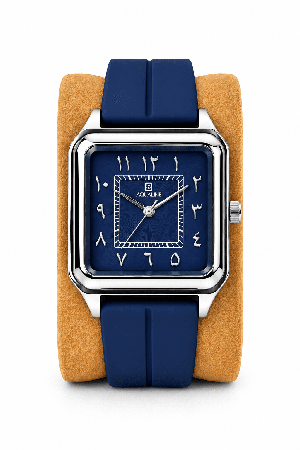 Aqualine Silicon Strap Square Watch With Magnetic Lock
