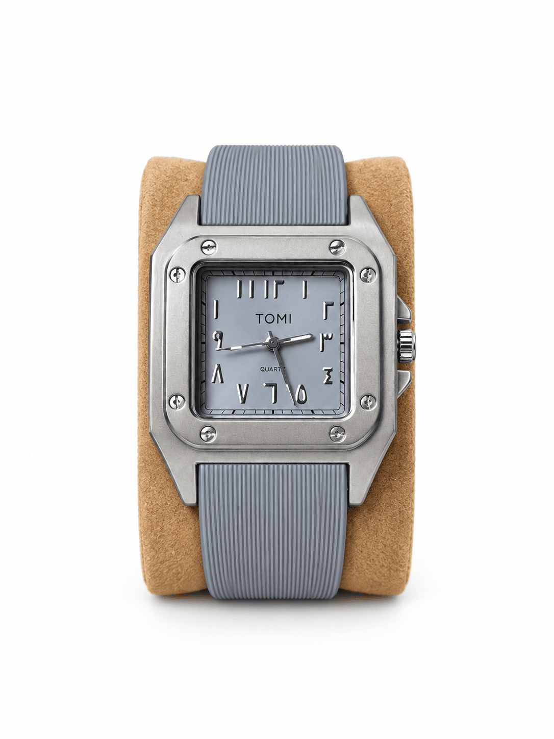 Tomi Silicon Strap Square Watch with Arabic dail